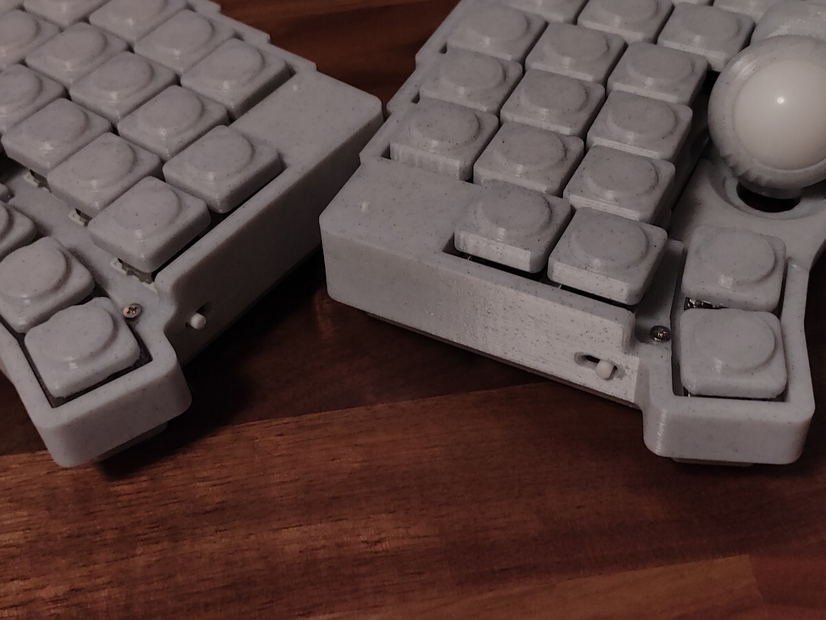 roBa ライトグレー 無線 左右分割キーボード トラックボール roBa ライトグレー 無線 左右分割キーボード トラックボール