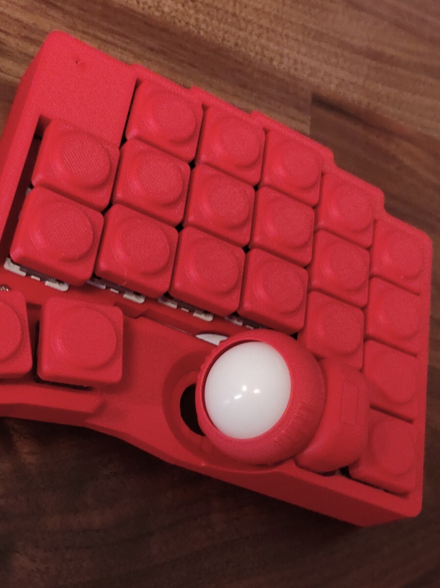 roBa レッド 無線 左右分割キーボード トラックボール|Yahoo roBa レッド 無線 左右分割キーボード トラックボール|Yahoo