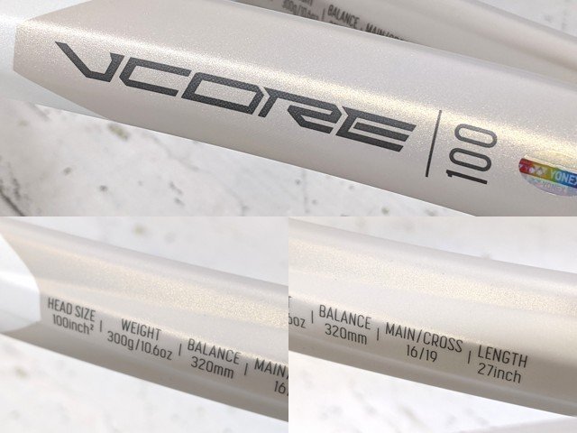 【12yt196】硬式用テニスラケット YONEX ヨネックス VCORE 100【新色サンドベージュ】G2 未使用◆Z03