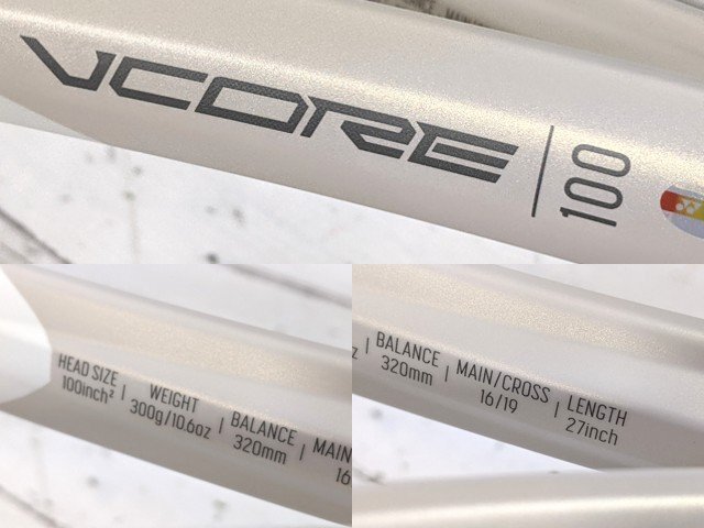 【12yt198】硬式用テニスラケット YONEX ヨネックス VCORE 100【新色サンドベージュ】G2 未使用◆Z03