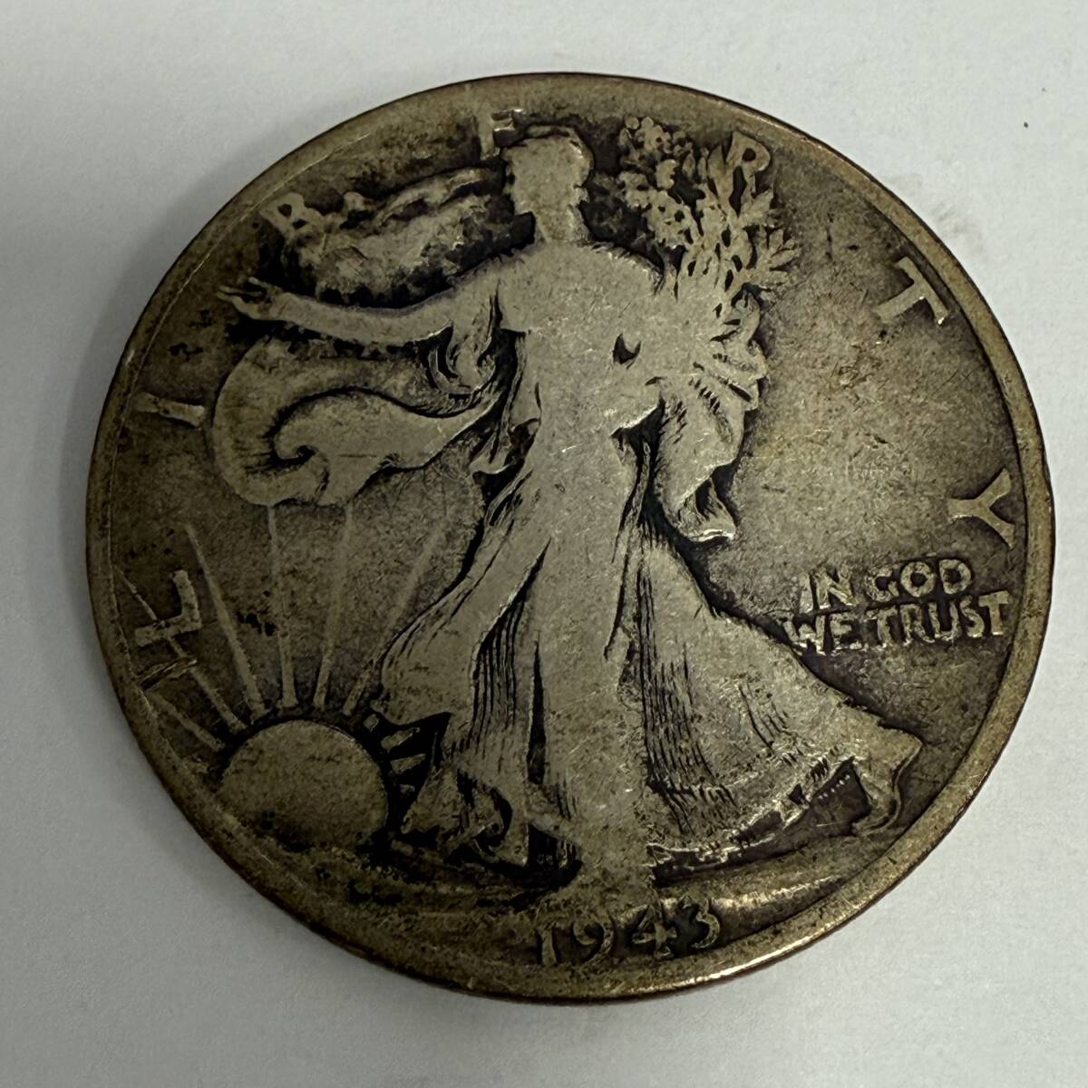 8860 アメリカ合衆国 銀貨 1943年 50セント ハーフダラー 8860 アメリカ合衆国 銀貨 1943年 50セント ハーフダラー