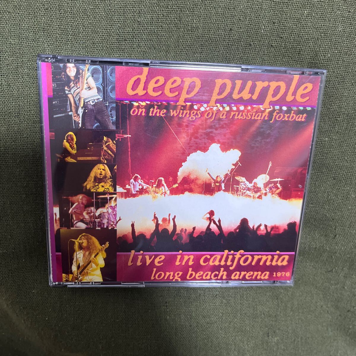 CD2枚組 ディープ・パープル DEEP PURPLE 「LIVE IN CARIFORNIA LONG BEACH ARENA ON THE WINGS OF A RUSSIAN FOXBAT」_画像1