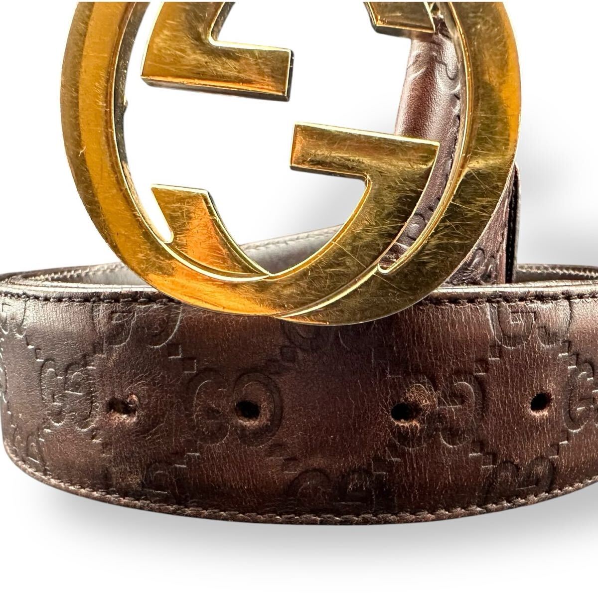 美品 GUCCI グッチ ベルト ゴールド シマ ロゴ 刻印 844|Yahoo 美品 GUCCI グッチ ベルト ゴールド シマ ロゴ 刻印 844|Yahoo