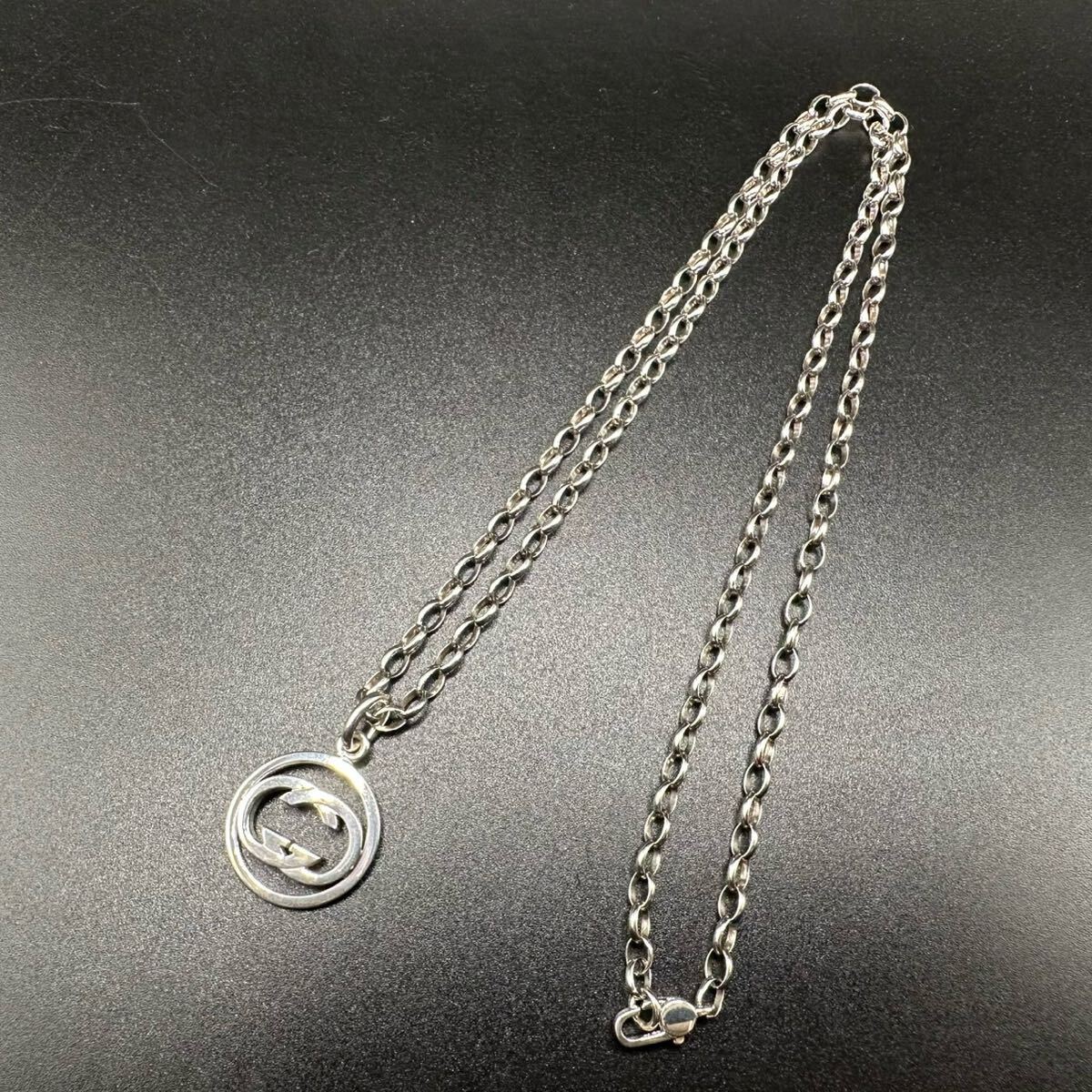 極美品 GUCCI ネックレス インターロッキング ロゴ 刻印 782 極美品 GUCCI ネックレス インターロッキング ロゴ 刻印 782