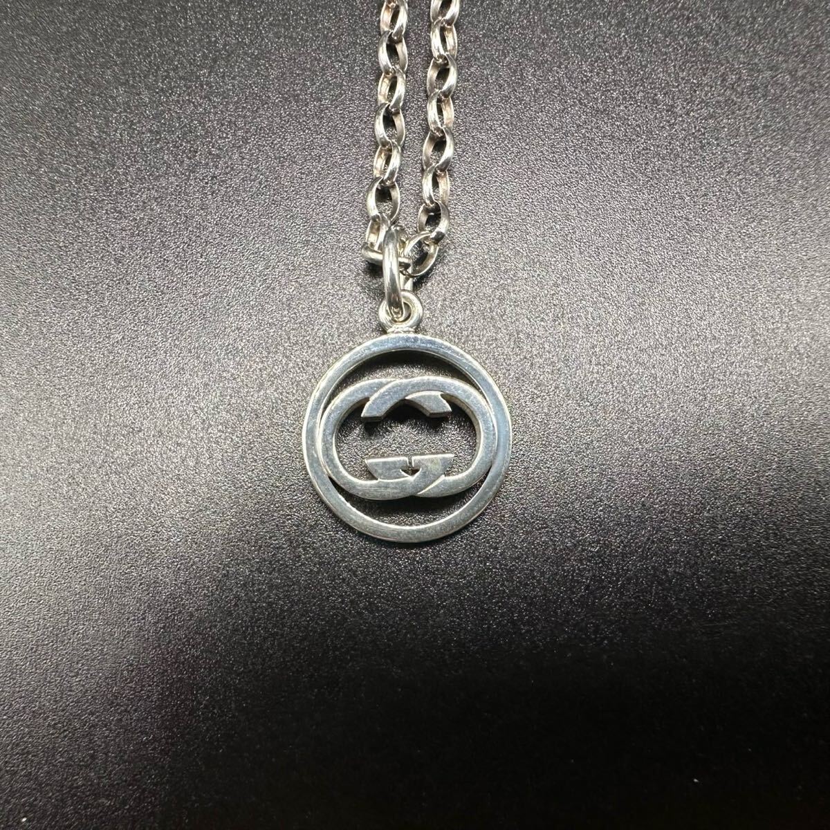 極美品 GUCCI ネックレス インターロッキング ロゴ 刻印 782 極美品 GUCCI ネックレス インターロッキング ロゴ 刻印 782