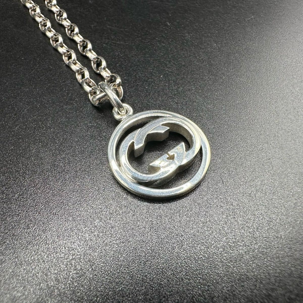 極美品 GUCCI ネックレス インターロッキング ロゴ 刻印 782 極美品 GUCCI ネックレス インターロッキング ロゴ 刻印 782