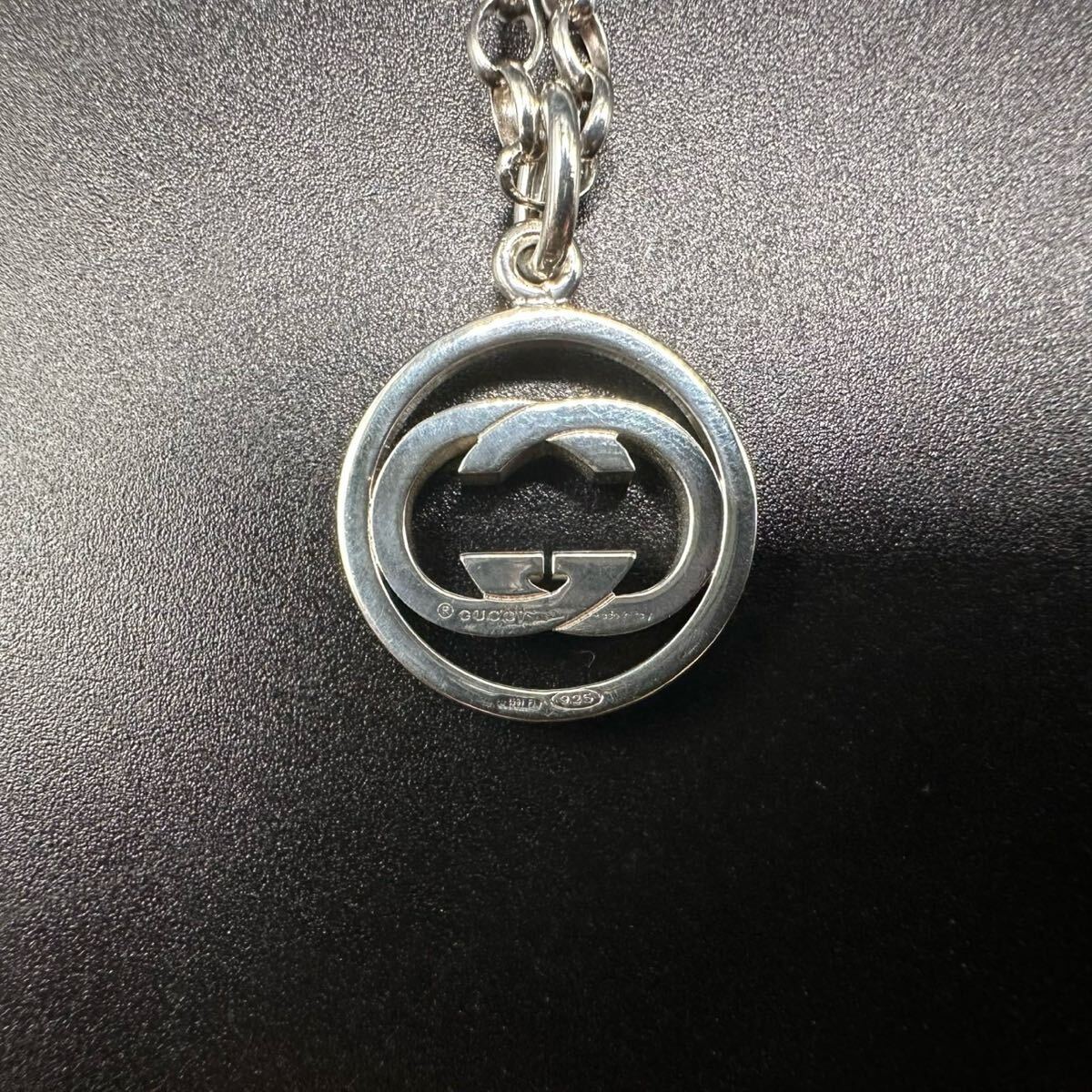 極美品 GUCCI ネックレス インターロッキング ロゴ 刻印 782 極美品 GUCCI ネックレス インターロッキング ロゴ 刻印 782