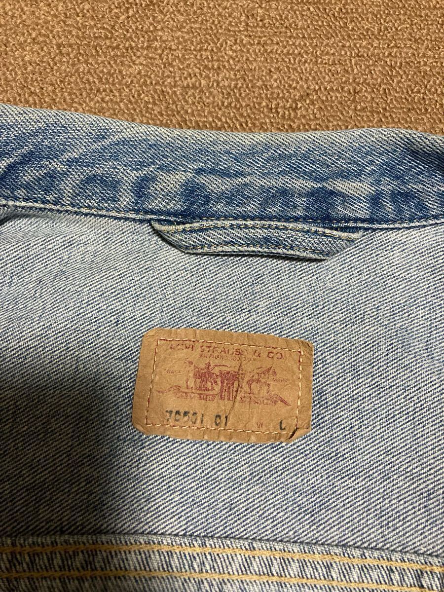 EURO LEVIS 70501 01 デニムジャケット L 506xx 1st ファースト EURO LEVIS 70501 01 デニムジャケット L 506xx 1st ファースト
