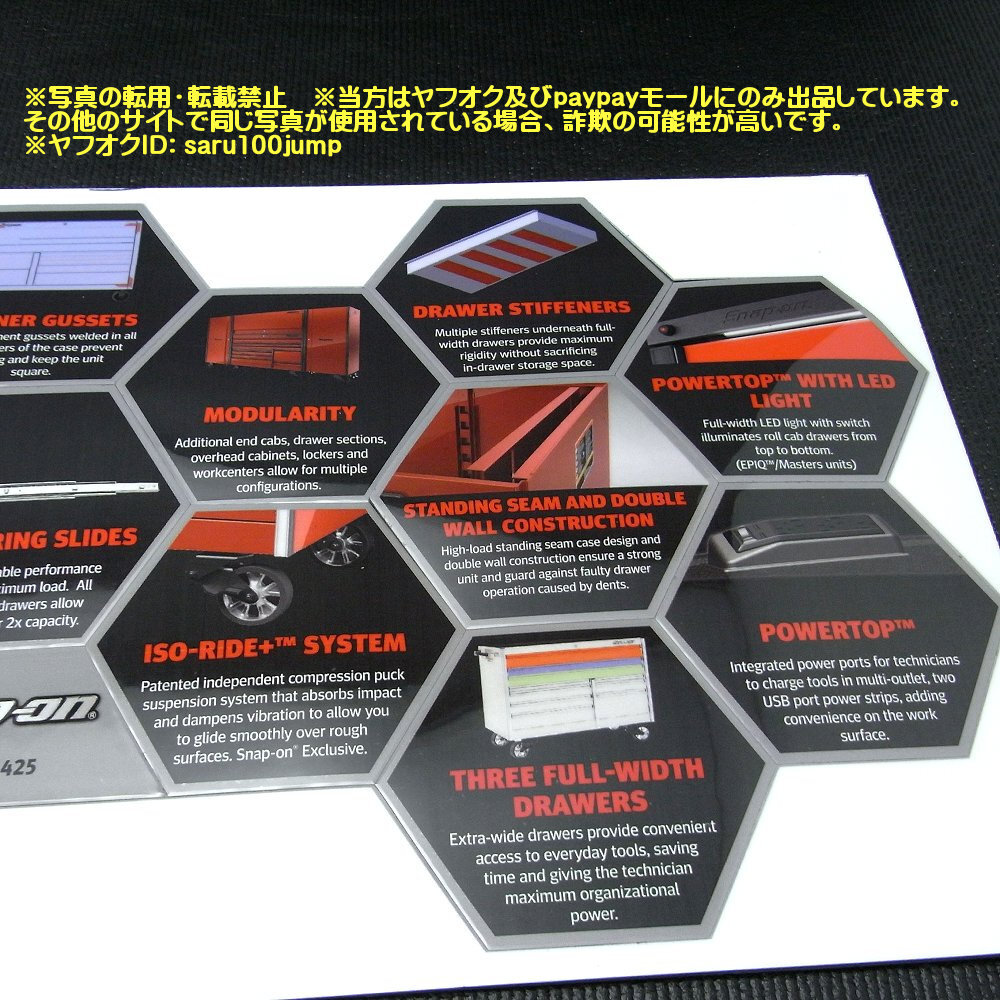 スナップオン　マグネットシート　ツールボックス用マグネット　アクセサリー