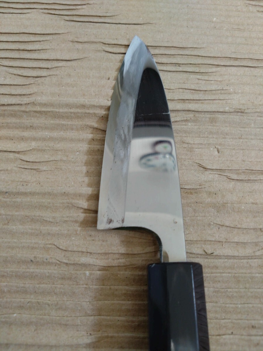 左用 鍔屋 出雲玉鋼 小出刃 刃渡り110mm (出刃包丁)|売買された 左用 鍔屋 出雲玉鋼 小出刃 刃渡り110mm (出刃包丁)|売買された