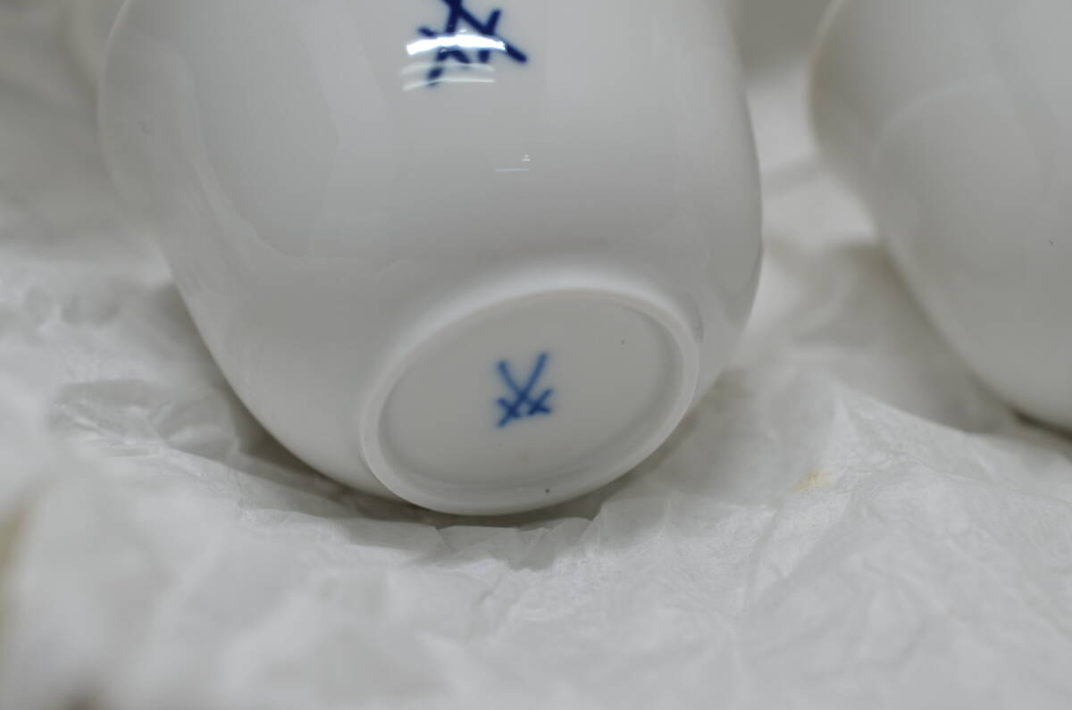 大黒屋】MEISSEN マイセン 茶器 白磁 湯呑 煎茶碗 お猪口 茶托 大黒屋】MEISSEN マイセン 茶器 白磁 湯呑 煎茶碗 お猪口 茶托