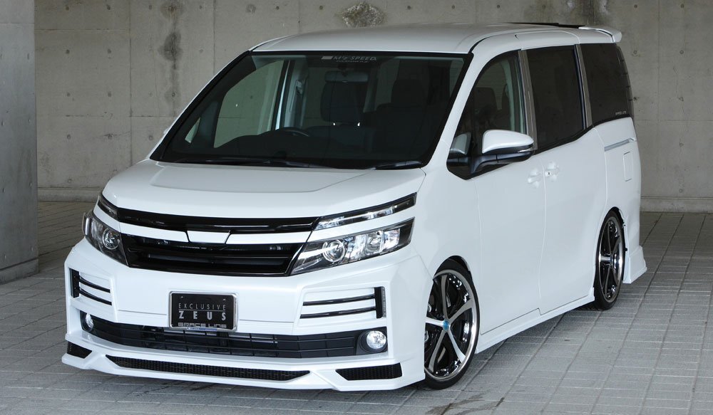 M\'z SPEED 4点キット ブラック (202) FRP ヴォクシー ZRR80G ZRR85G H26.1～H29.7 V/X/X Cパッケージ MC前