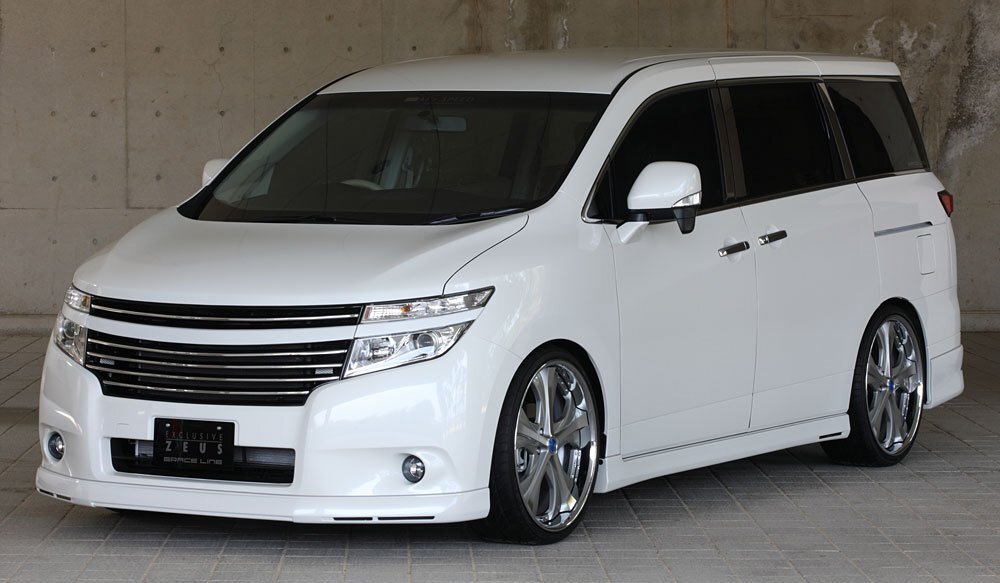 M\'z SPEED 3点キット(マフラーレス用) 未塗装 FRP エルグランド PE52 PNE52 TE52 TNE52 H22.8～R2.9