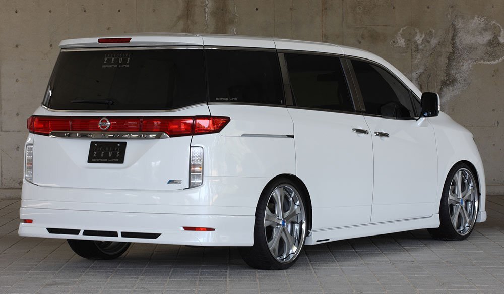 M\'z SPEED 3点キット(マフラーレス用) 未塗装 FRP エルグランド PE52 PNE52 TE52 TNE52 H22.8～R2.9