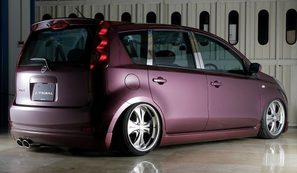 M\'z SPEED リアアンダースポイラー 未塗装 FRP ノート E11 NE11 H17.3～H20.1 MC前