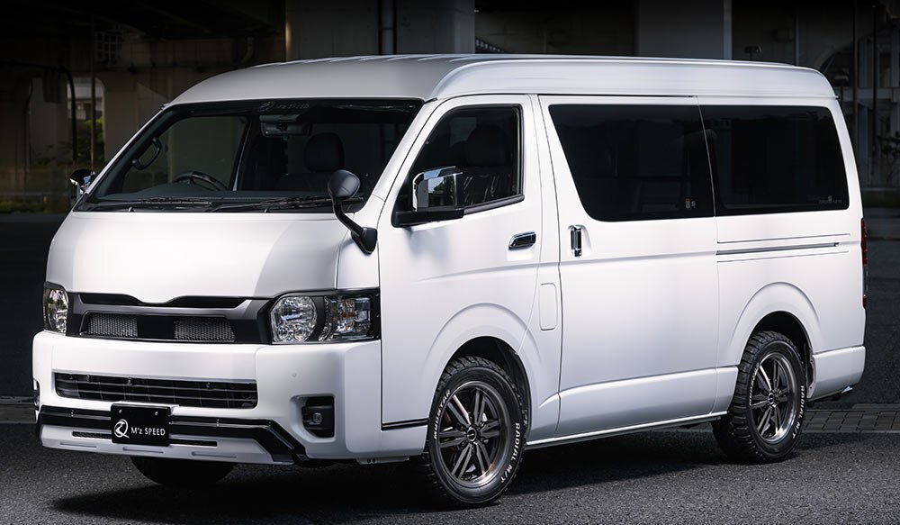 M\'z SPEED 2点キット 塗り分け塗装 (070/BK) AES ハイエースバン GDH211K TRH211K R2.5～ スーパーGL ワイド