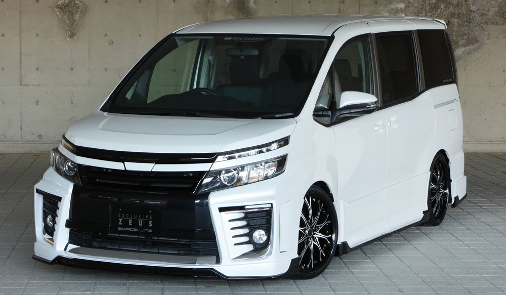 M\'z SPEED 4点キット ブラック (202) FRP ヴォクシー ZRR80W ZRR85W H26.1～H29.7 ZS MC前