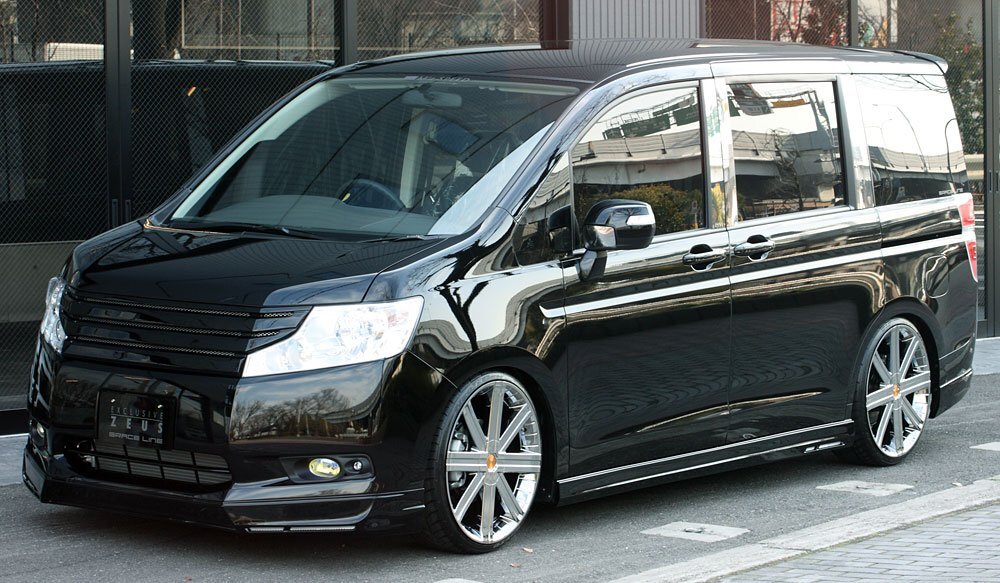 M\'z SPEED 3点キット プレミアムホワイトパール (NH624P) FRP ステップワゴン RK1 RK2 H21.10～H24.3 G/L/Li MC前