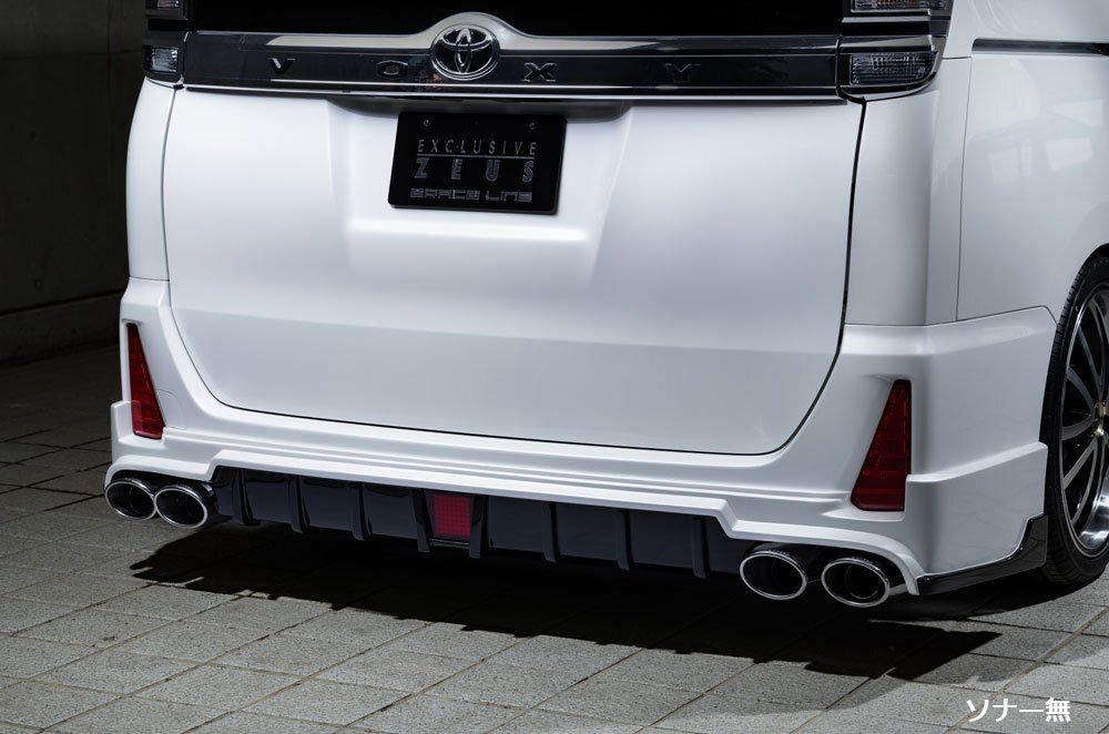 M\'z SPEED リアアンダースポイラー ブラック (202) FRP ヴォクシー ZRR80W ZRR85W H29.8～R3.12 ZS MC後 ソナー無車