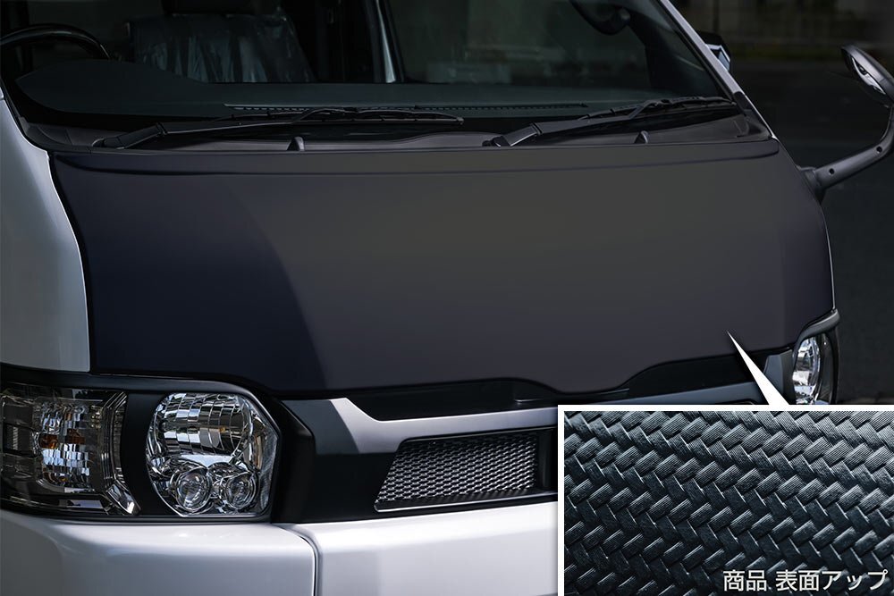 M\'z SPEED エアロボンネット カーボン AES ハイエースバン GDH211K TRH211K R2.5～ スーパーGL ワイド