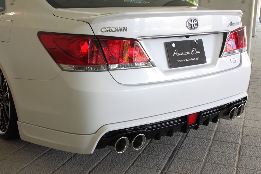 M\'z SPEED リアアンダースポイラー 未塗装 FRP クラウン GRS211 GRS214 H24.12～H27.9 アスリート MC前