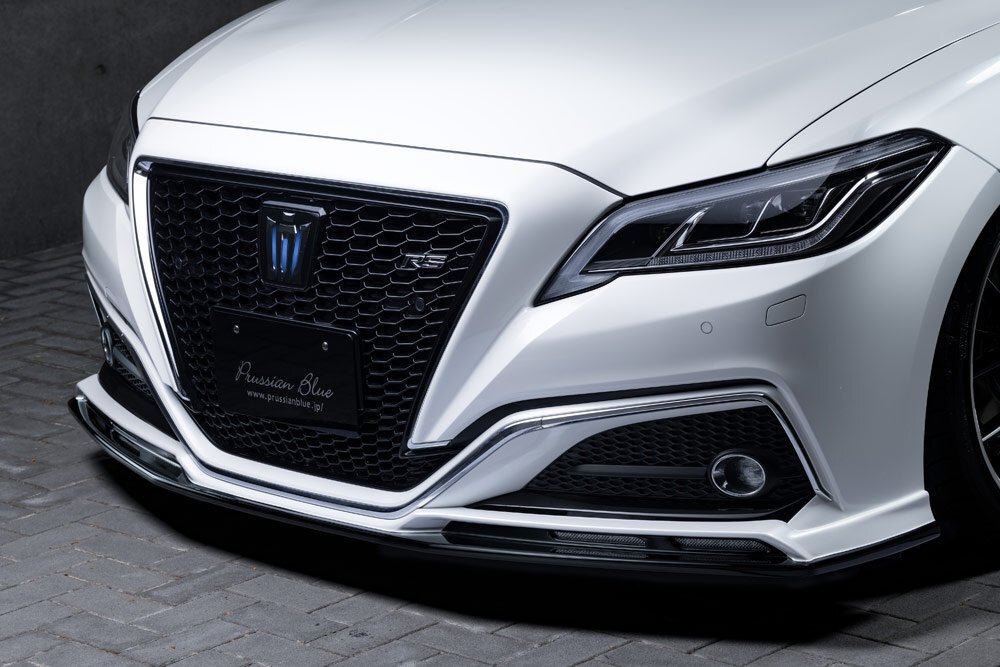 M\'z SPEED フロントハーフスポイラー プレシャスホワイトパール (090) FRP クラウン ARS220 H30.6～R4.8 RS