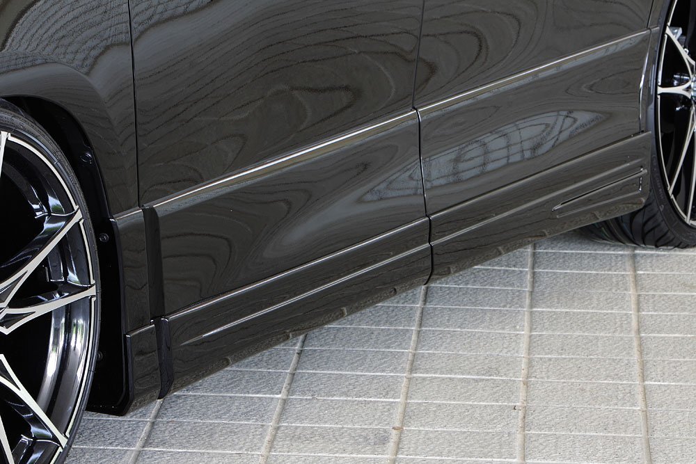 M\'z SPEED サイドステップ 未塗装 FRP ヴェルファイア ANH20W ANH25W GGH20W GGH25W H20.5～H23.10 Z MC前