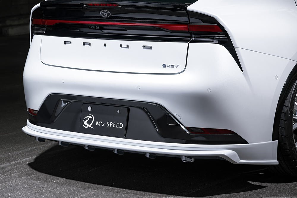 M\'z SPEED リアアンダースポイラー つや消しブラック AES プリウス MXWH60 MXWH61 MXWH65 ZVW60 ZVW65 R5.1～