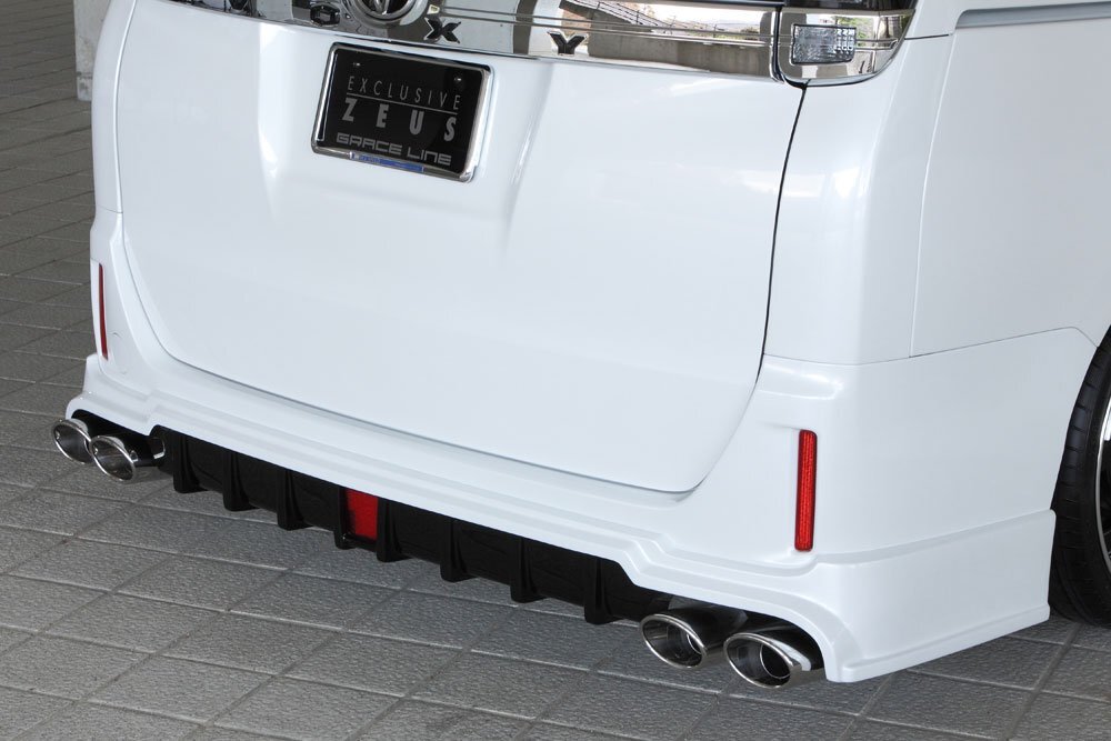 M\'z SPEED リアアンダースポイラー ブラック (202) FRP ヴォクシー ZWR80G H26.1～H29.7 ハイブリッドV/X MC前 ICS付車除く