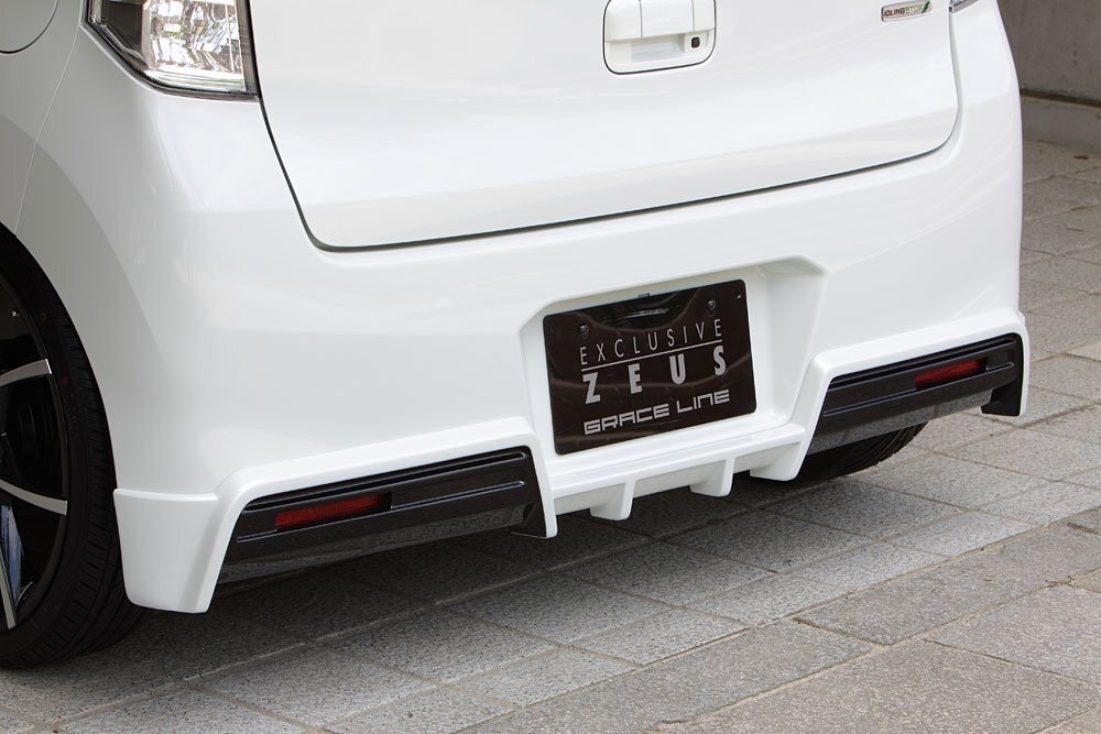 M\'z SPEED リアアンダースポイラー ブルーイッシュブラックパール (ZJ3) FRP ワゴンRスティングレー MH34S H25.7～H26.7