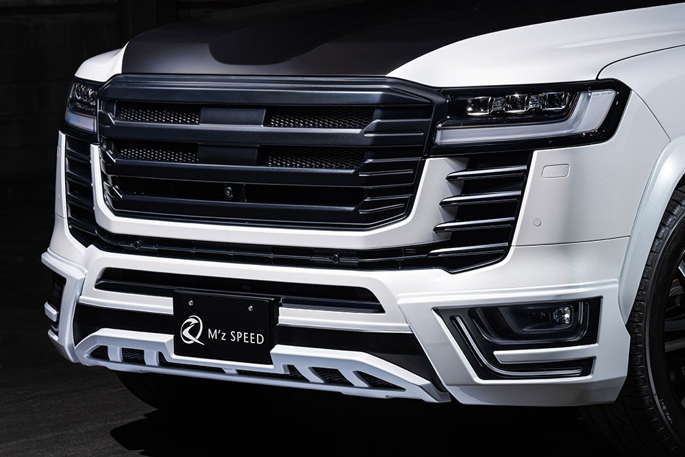 めい M'z SPEED フロントハーフスポイラー プレシャスホワイトパール