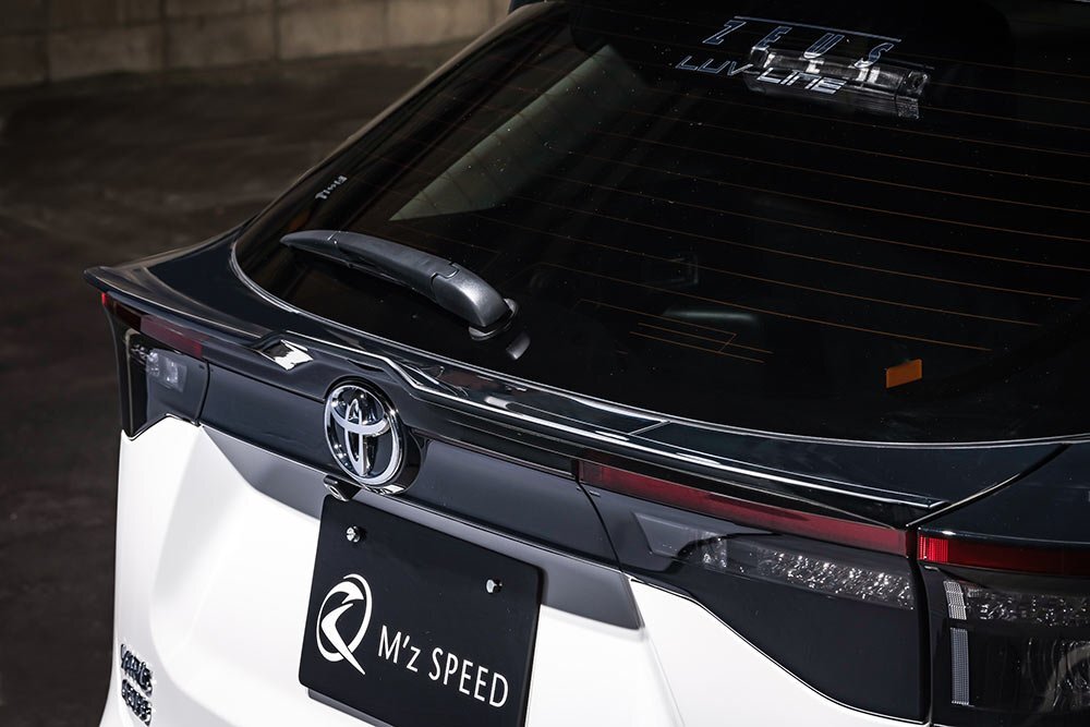 M\'z SPEED リアゲートスポイラー ブラック (209) ABS ヤリスクロス MXPB10 MXPB15 MXPJ10 MXPJ15 R2.8～ アドベンチャー/GRスポーツ除く
