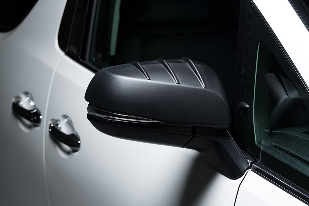 M\'z SPEED ドアミラーカバー マットブラック 3Dプリンター出力 樹脂粉末焼結品 アルファードハイブリッド AYH30W H30.1～R5.5 SR/S MC後