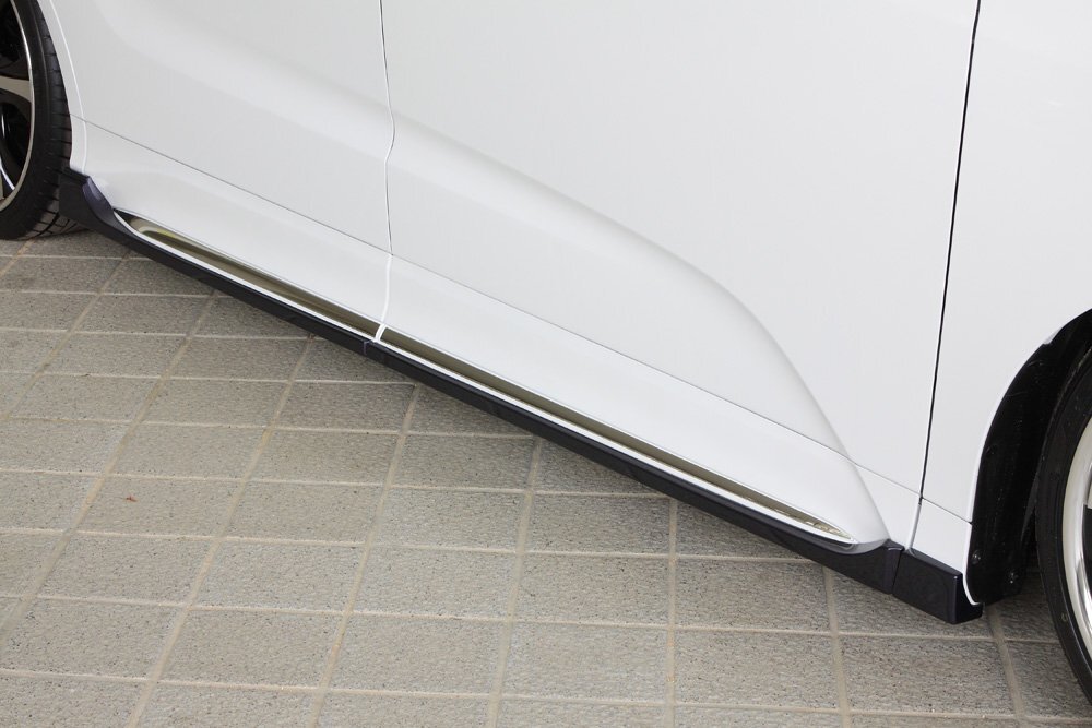 M\'z SPEED サイドステップ ブラック (NH731P) FRP オデッセイ RC1 RC2 H25.11～H29.10 アブソルート/Gエアロパッケージ MC前