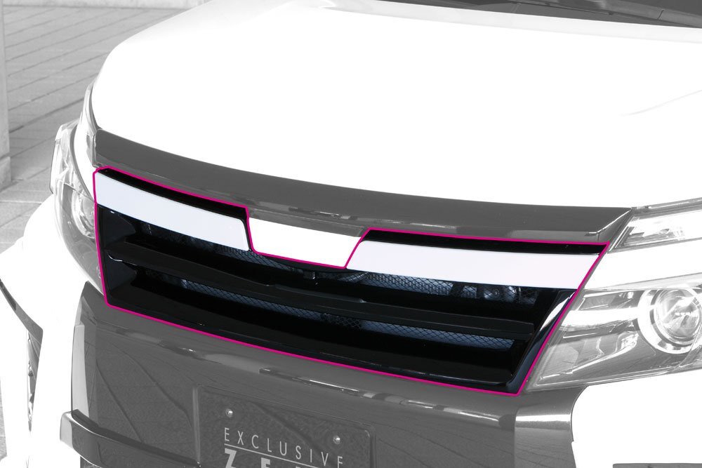 M\'z SPEED フロントグリル ブラック (202) FRP ヴォクシー ZRR80W ZRR85W H26.1～H29.7 ZS MC前