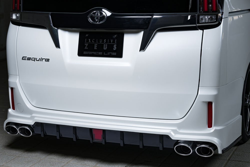 M\'z SPEED リアアンダースポイラー 未塗装 FRP エスクァイア ZWR80G H29.6～R3.12 ハイブリッド ICS付車除く