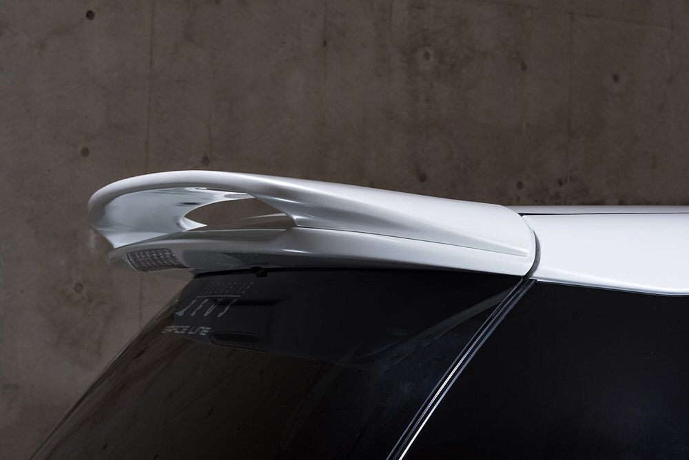 M\'z SPEED リアウイング ホワイトパールクリスタルシャイン (070) FRP エスティマ ACR50W ACR55W H28.6～R1.11 アエラス