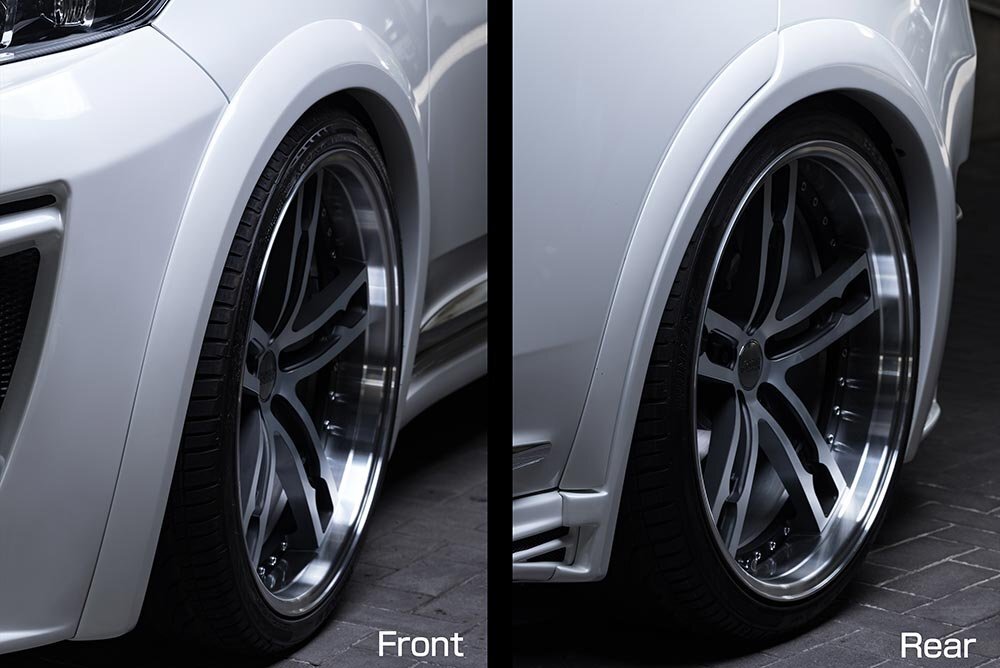 M\'z SPEED オーバーフェンダー 未塗装 FRP ハリアー ZSU60W ZSU65W H25.12～H29.5 MC前