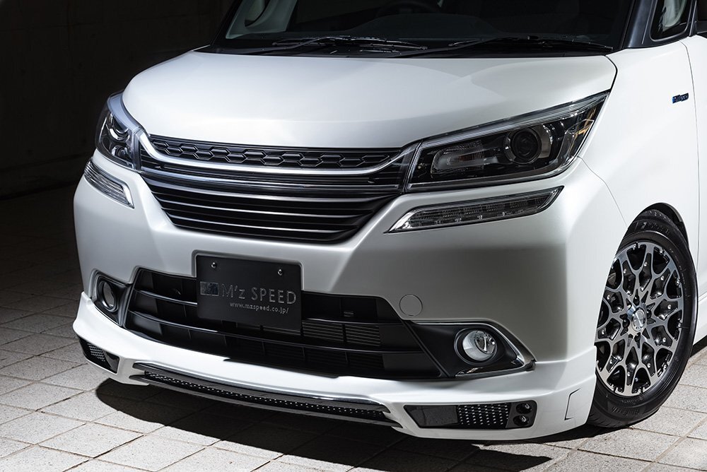 M\'z SPEED フロントハーフスポイラー 未塗装 FRP ソリオバンディット MA36S MA46S H27.8～H30.6 MC前