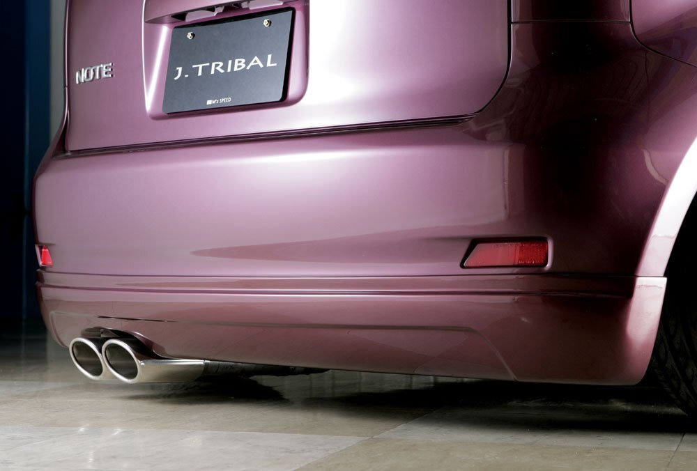 M\'z SPEED リアアンダースポイラー 未塗装 FRP ノート E11 NE11 H17.3～H20.1 MC前