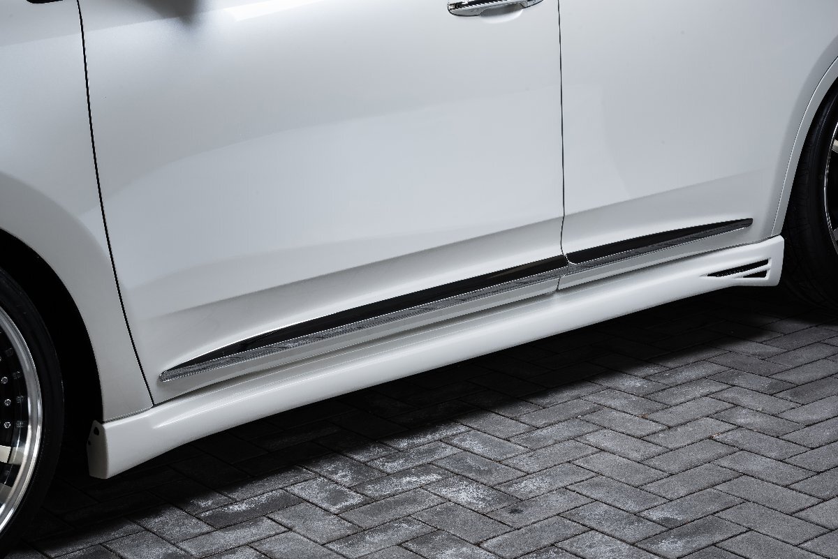 M\'z SPEED サイドステップ ブラック (202) FRP ハリアーハイブリッド AVU65W H25.12～H29.5 MC前