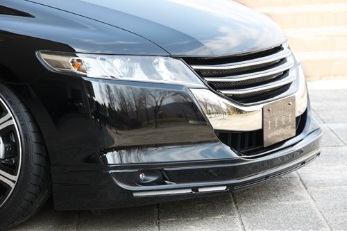 M\'z SPEED フロントハーフスポイラー 未塗装 FRP オデッセイ RB3 RB4 H20.11～H25.10 アブソルート除く 純正フォグランプ付車除く