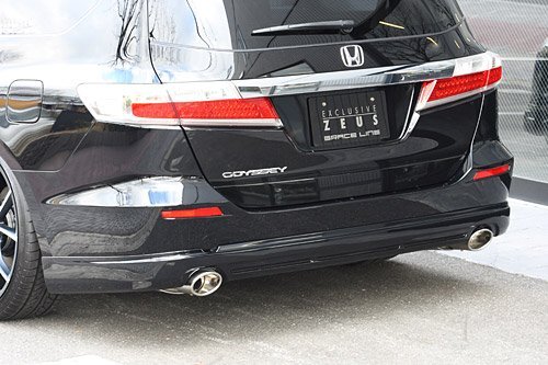 M\'z SPEED リアアンダースポイラー ブラック (NH731P) FRP オデッセイ RB3 RB4 H20.11～H25.10 エアロパッケージ/アブソルート除く