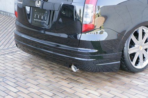 M\'z SPEED リアアンダースポイラー ナイトホークブラックパール (B92P) FRP ストリーム RN6 RN7 RN8 RN9 H18.7～H21.5 MC前