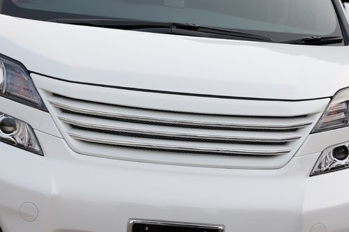 M\'z SPEED フロントグリル ブラック (202) ABS ヴェルファイア 20系 H20.5～H23.10 MC前 カメラ有車 ミリ波レーダー無車