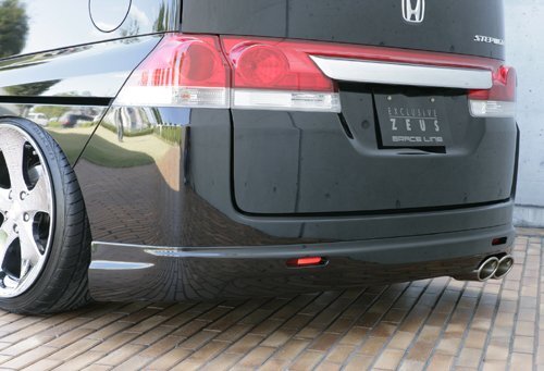 M\'z SPEED リアアンダースポイラー ナイトホークブラックパール (B92P) FRP ステップワゴン RG1 RG2 H17.5～H19.10 MC前