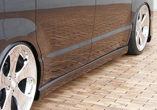 M\'z SPEED サイドステップ 未塗装 FRP ノア AZR60G AZR65G H16.8～H19.5 G/X/YY MC後