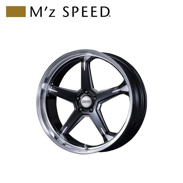 M\'z SPEED FORGED DESIGN 888 20×8.5J PCD114.3 5H +36 マシニング/ブラック 20インチ 鍛造1ピースアルミホイール 1本