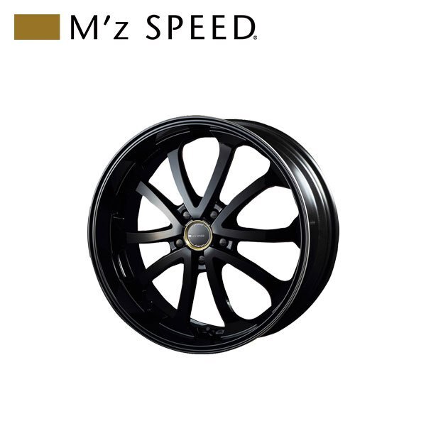 M\'z SPEED juno Babel 20×8.5J PCD114.3 5H +35 ブラック/ブラック 20インチ 鋳造1ピースアルミホイール 1本