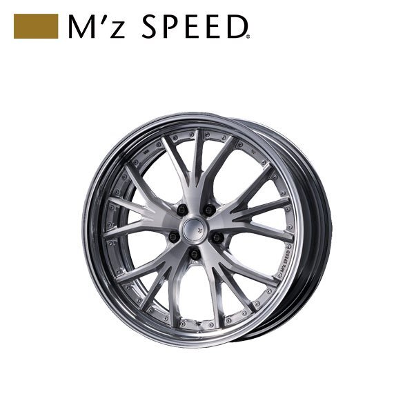 M\'z SPEED JJ LAUNCHER 20×8.0J PCD112 5H +35 ブラッシュド 20インチ 鋳造2ピースアルミホイール 1本